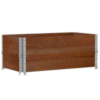 VidaXL Plantenbak 100x50 cm massief grenenhout bruin - thumbnail