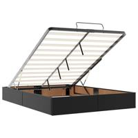 Bedframe zonder matras 140x190 cm kunstleer zwart - thumbnail