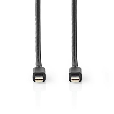 Nedis CCGB37504BK20 Mini-displayport - Mini-displayport-kabel Mini-displayport Male - Mini-displayport Male 2,0 M Zwart - thumbnail