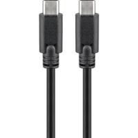 Goobay USB-C - USB-C laadkabel 1m zwart - 9550204 - thumbnail