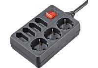 Hama Distribution Panel 7 Sockets With Switch 1.4 M Black - thumbnail
