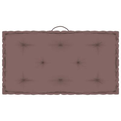 VidaXL Palletvloerkussen 73x40x7 cm katoen taupe