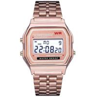 Mannen sport horloges militaire Quartz LED digitale waterdichte Quartz gouden vrouwen mannen horloge (Rose goud) - thumbnail