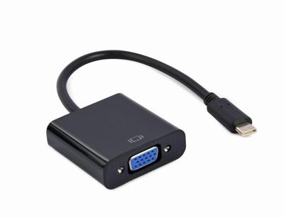 USB type-C naar VGA adapter, 15 cm, zwart USB type-C naar VGA adapter, 15 cm, zwart
