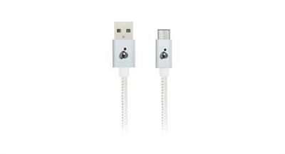 iogear Charge & Sync Flip Pro USB-kabel, 1 m, USB C, USB A, wit – USB-kabel (1 m, USB C, USB A, 2.0, stekker op bus, connector, wit)