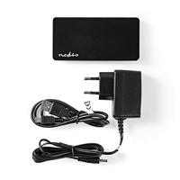 Nedis USB-Hub | USB-A Male | USB-A Female | 7-Poorts | 1 stuks - UHUBU2730BK UHUBU2730BK - thumbnail