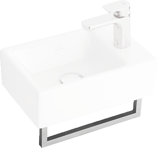 Villeroy en Boch Memento handdoekhouder inclusief bevestiging 34,5x10cm glans RVS 874934d7 Villeroy en Boch Memento handdoekhouder inclusief bevestiging 34,5x10cm glans RVS 874934d7
