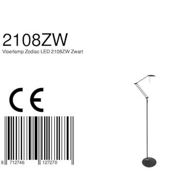 Steinhauer Vloerlamp 1 lichts LED knik zodiac 2108zw