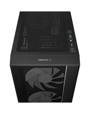 PC-behuizing - DEEPCOOL - MATREXX 55 V4 Mesh C - Medium toren - ATX - Gehard glas - Mesh front - ARGB - Zwart