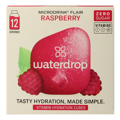 Microdrink flair raspberry bruistabletten 12 Stuks Microdrink flair raspberry bruistabletten 12 Stuks