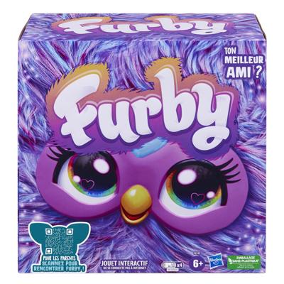 Purple Furby, 15 accessoires, interactief knuffeldier voor meisjes en jongens, stemgestuurde animatronic, vanaf 6 jaar