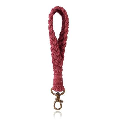 Macramé Polsband met Gesp - Rood