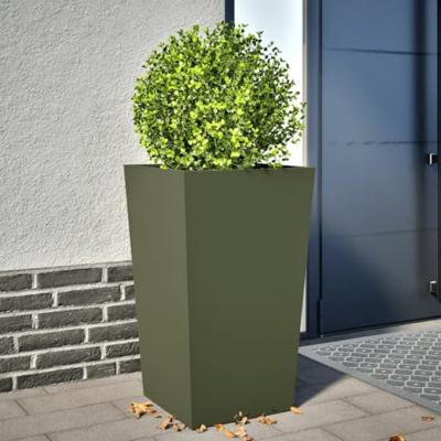 VidaXL Plantenbak 45x45x75 cm staal olijfgroen VidaXL Plantenbak 45x45x75 cm staal olijfgroen