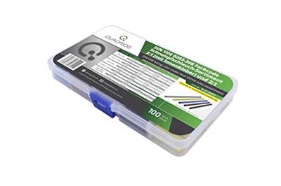 Quadrios 1812CA007 Krimpkous assortiment Zwart, Bruin, Grijs, Blauw, Groen-geel Krimpverhouding:3:1, 2:1 100 onderdelen