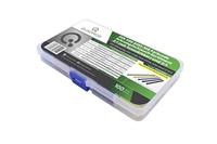 Quadrios 1812CA007 Krimpkous assortiment Zwart, Bruin, Grijs, Blauw, Groen-geel Krimpverhouding:3:1, 2:1 100 onderdelen - thumbnail