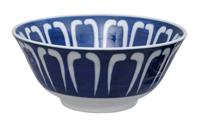Blauw-witte kom - Mixed Bowls - 500ml - 15 x 7cm - thumbnail