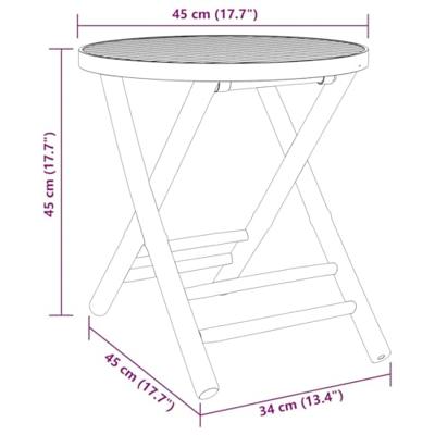 3-delige Bistroset bamboe