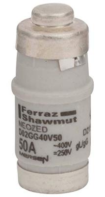 Mersen 01701.050000 Neozed zekering Afmeting zekering: D02 50 A 400 V