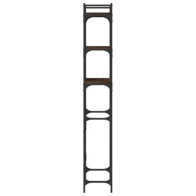 Wasmachinerek 67x25x163 cm bewerkt hout bruineikenkleurig Wasmachinerek 67x25x163 cm bewerkt hout bruineikenkleurig