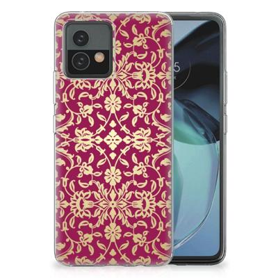 Siliconen Hoesje Motorola Moto G72 Barok Pink Siliconen Hoesje Motorola Moto G72 Barok Pink