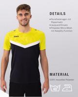 JAKO 6124 T-Shirt Iconic - Zwart/Zachtgeel - XL - thumbnail