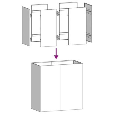 Plantenbak 80x40x80 cm gegalvaniseerd staal