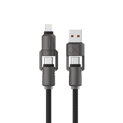 USB-kabel KSIX Zwart 1 m USB-kabel KSIX Zwart 1 m