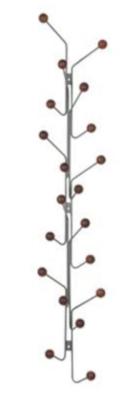 Maze Interior Bill Vertical Kapstok -  Groen / Grijs