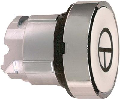 Schneider Electric ZB4BA145 ZB4BA145 Terugstelbaar (Ø) 22 mm T Chroom, Wit 1 stuk(s)