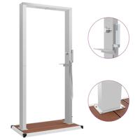 Buitendouche met bak HKC roestvrij staal - thumbnail