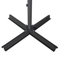 VidaXL Parasol met aluminium paal 500 cm azuurblauw - thumbnail