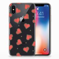 Apple iPhone X | Xs | TPU bumper | Hearts - thumbnail