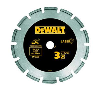 DeWalt Accessoires Diamantblad, turbo, gesegmenteerd, voor harde materialen en graniet, Ø230mm - DT3763-XJ