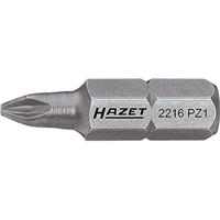 HAZET Bit 2216-PZ1 · 1/4 inch (6,3 mm) zeskant massief · Pozidriv-profiel PZ · SW PZ1 - thumbnail