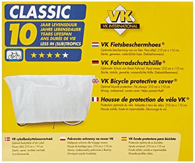 Vk fietsbeschermhoes (3) duo wit