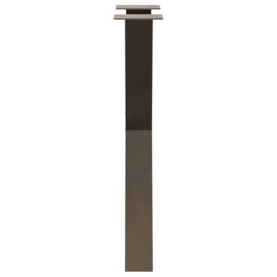 Eettafelpoten 2 st X-vormig 60x(72-73) cm staal naturel