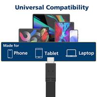 Akasa AK-CBUB60-10BK USB 3.2 Gen 2x2 20Gbps 46W USB Type-C 1m - thumbnail