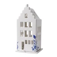 HEINEN - Delfts Blauw - Waxinelichthouder huis trapgevel - thumbnail