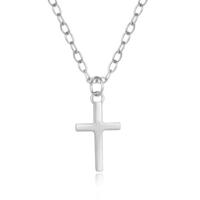 Elenza Zilveren Ketting met Klassiek Kruis in 925 Sterling Zilver - thumbnail