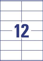 Europe 100 ELA021 Universele etiketten 105 x 48 mm Papier Wit 1200 stuk(s) Permanent hechtend Inkjet, Laser (zwart/wit), Laser (kleur), Kopiëren (zwart/wit), - thumbnail