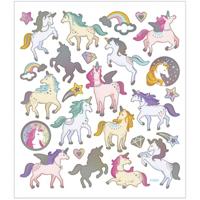 Creativ Company Stickers, unicorns, vel 15x16,5 cm, ca. 27 stuk, 1 vel - thumbnail