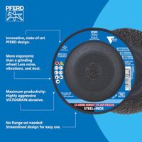 PFERD TOOLS 64195116 Schuurschijf Diameter 115 mm Boordiameter 22.23 mm RVS, Staal, Hout 10 stuk(s) - thumbnail