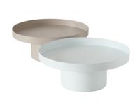 Boltze Home Dienblad samona metaal ø25cm beige/wit - thumbnail