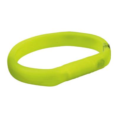TRIXIE HALSBAND HOND FLASH LICHTHALSBAND USB SILICONE GROEN 70X1,8 CM 2 ST