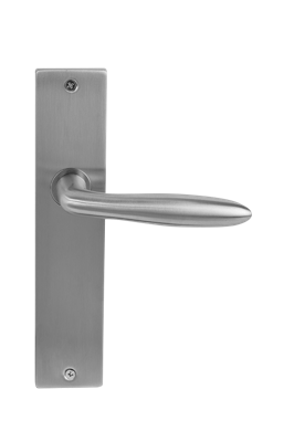 Deurklink Luno massief op langschild