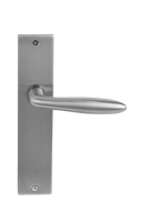 Deurklink Luno massief op langschild - thumbnail