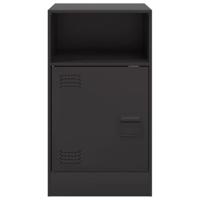 Nachtkastje 34,5x39x62 cm staal zwart - thumbnail