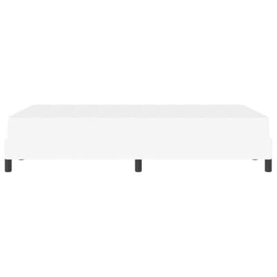 Bed met matras Zuiverwit 120 x 200 cm Kunstleer