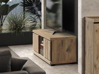 Tv-meubel STEFALIS 2 schuifdeuren canyon eik - thumbnail