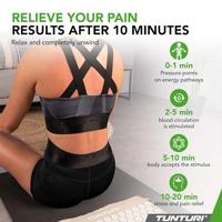 Tunturi Acupressuur Mat met kussen | Spijkermat | Meditatie Mat | Acupunctuur Set | 83x42 cm | Beige - thumbnail